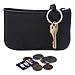 SUVELLÉ Genuine Leather Zipper Coin Purse Men Coin Pouch Change Holder