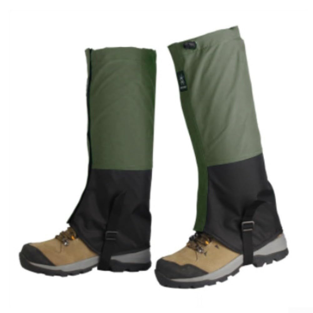 Ghette da neve, traspiranti, ergonomiche, per tutti, unisex, impermeabili, a prova di sabbia, colore nero