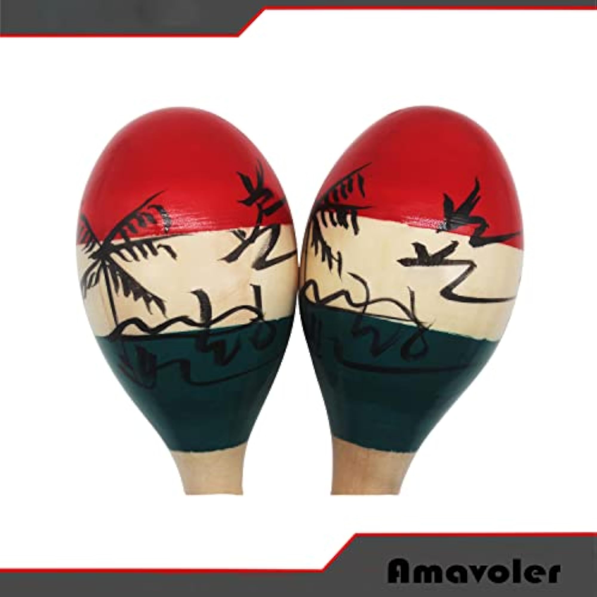 Wood Rumba Shakers Rattle Hand Percussion Instrument