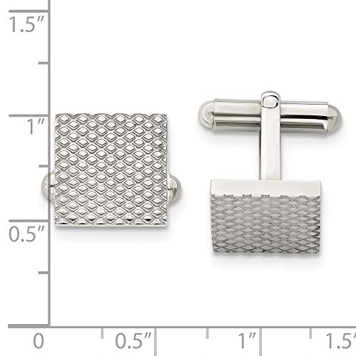 Mancornas de acero inoxidable hombre 14 mm miniatura 3