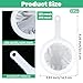 2 Pack Plastic Mesh Strainer with Handle, Mini Nylon Ultra Fine Mesh Sieve Sifter Colander Non-slip Kitchen Food Strainers for Straining Tea, Matcha, Cocktail, Juice and Coffee(120+400mesh)