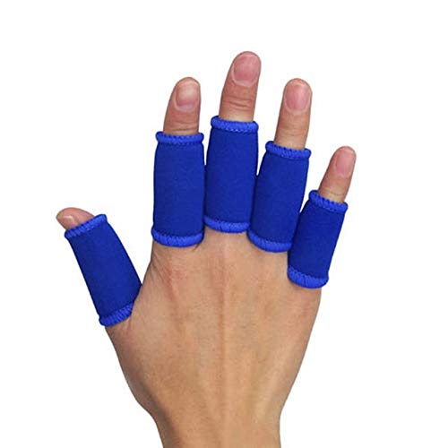 BEESCLOVER 10Pcs Baskeyball Volleyball Fingerstall Sleeve Protector