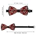WUXEKZO Mens Boys Fashion Chinese Dragon Music Note Art Pre-Tied Bow Tie, Adjustable Neck Band Creative Bow Ties for Party, Banquet, Graduation