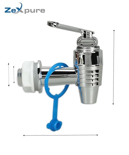 Image of RO Tap Set - Universal Water Purifier Tap - Silver - Suitable for all RO /UV /UF water purifiers, water pots, and plastic cans (Pack of 2)