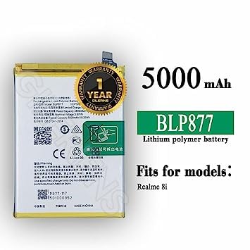 Image of Original BLP877 Battery for Realme 8 /8i Battery with 1 Year Warranty**** (R00175)