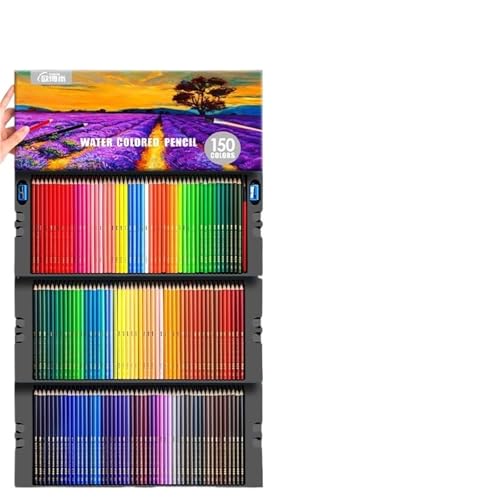 Crayons de couleur 150 nuances aquarellables pour le dessin de paysage et croquis en atelier