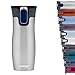 Contigo West Loop Autoseal Travel, Thermique en acier inoxydable, Fiole à vide, Gobelet étanche, Tasse à café avec couvercle facile à nettoyer sans BPA, Acier inoxydable, 470 ml 2095832