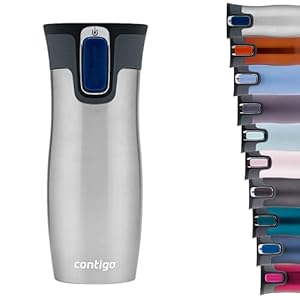 Contigo West Loop Autoseal thermosbeker, roestvrijstalen isoleerbeker, koffiebeker-to-go, BPA-vrij, lekvrije beker-to-go met Easy-Clean-deksel, houdt tot 5 uur warm, 470 ml