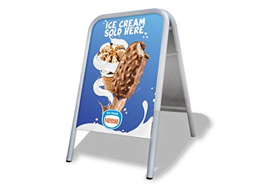 Ice Cream Large A Board Pavement Sign MEGA Listing Outdoor Street Advertising Display