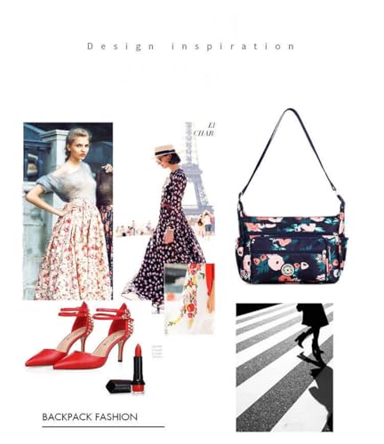 Bolso de hombro para mujer con múltiples bolsillos miniatura 4
