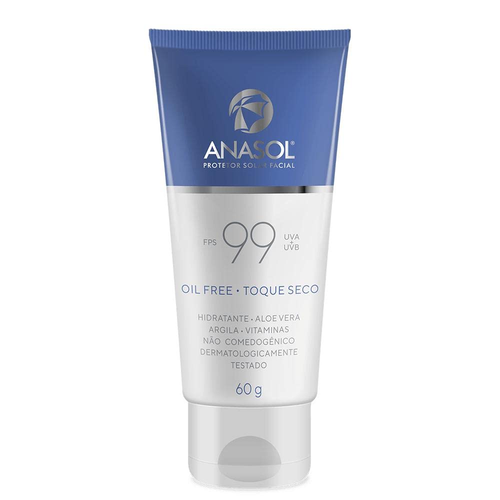 Anasol Protetor Solar Facial Fps99 Toque Seco 60g