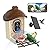 Bird Feeder with Camera, 2K HD Live Video, Smart Bird Cam Solar Powered with AI Birds Species Identification, Auto Capture Video, Instant Arrival Alerts, Best Gifts for Mom Dad
