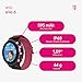 ANIO 6 Smartwatch für Kinder, GPS und Telefonfunktion, Dt. Hersteller, Datenschutz und -Telefonsupport, Lange AKKU-Laufzeit, SOS, Telekom SIM-Karte 30€ Amazon-Gutschein nach Registrierung (Hibiscus)