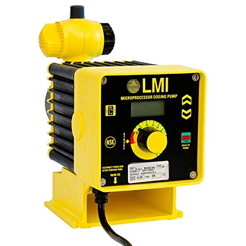 LMI Pump Autoprime B111-D98HI. Good for degasing Bleach. 1.4 GPH / 150 PSI 4FV 3/8" tubing.