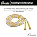 Champion Sports Classic Plastic Segmented Beaded Jump Ropes - Phys. Ed, Gym, Fitness and Recreational Use, 8'L, Yellow/White
