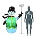 GOOCHI 6 Foot Christmas Inflatables Outdoor Yard Decoration Snowman with Hat,Blow Ups Snowman with Branch Hands