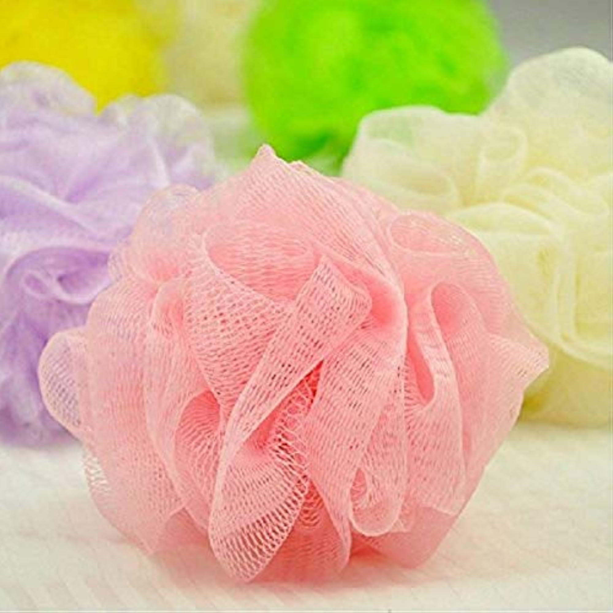 Bath Shower Soft Loofah Sponge, Multicolour Pack of 2