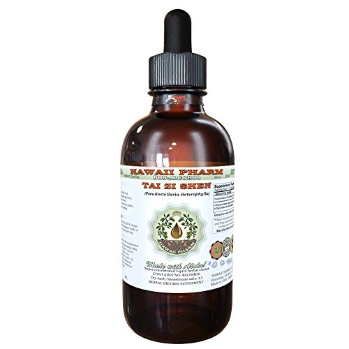 Tai Zi Shen Alcohol-Free Liquid Extract, Tai Zi Shen, Pseudostellaria (Pseudostellaria Heterophylla) Root Glycerite Natural Herbal Supplement, Hawaii Pharm, USA 4 fl.oz
