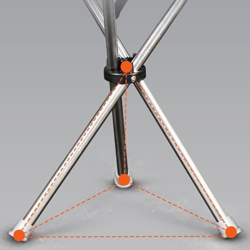 Bastón con asiento ajustable y portátil de estructura plegable 7