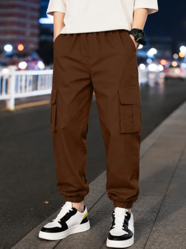Image of TAGAS Boys Side Pocket Cargo Pant|| CargoPants|| Regular Slim Pant for Kids ||Relaxed Trouser ||Joggers Pant for Men ||Boy Loose Comfortable Cargos|