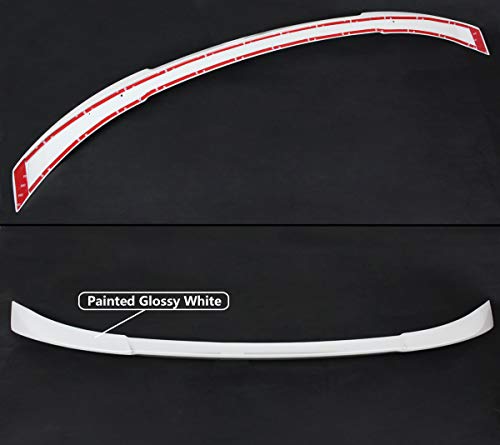 Cuztom Tuning Painted Platinum White Pearl Finish Jdm Akasaka Style Flush Fit Trunk Lid Spoiler Compatible With 2018-2021 Honda Accord #TOP2
