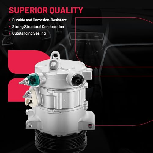 BDFHYK Air Conditioning A/C Compressor with Clutch Compatible with Dodge Journey 2009-2020, Avenger 2008-2011 2013-2014, Compatible with Chrysler 200 2011-2014, Sebring 2007-2010 2.4L