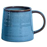 HYTYSKAR Large Ceramic Coffee Mugs, Handmade Pottery Mug, Tea Cups with Handle for Office and Home,
