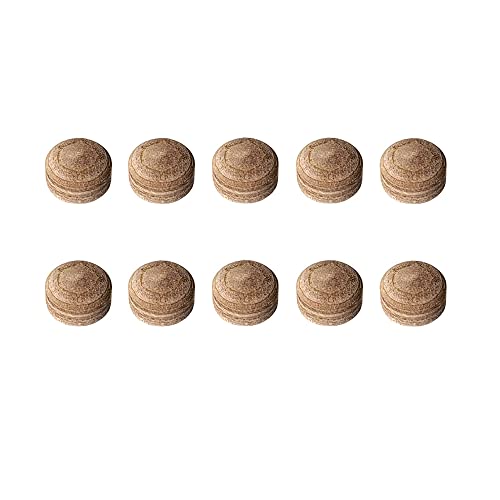 Fox Smiling 10Pcs 13Mm Pool Cue Tips Billiard Head Brown Multiple Layers Pigskin H Hardness (13Mm 10Pcs) #TOP3