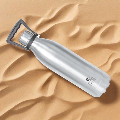 Image of Clay Craft VACBOTT Stark Double Walled 18 Hours Hot and 24 Hours Cold Water Flask Bottle-1800ML, Leak Proof|Easy to Carry|Gym Bottle|Kitchen|Hiking|Travel Bottle|BIS Certified|1 Year Limited Warrnaty