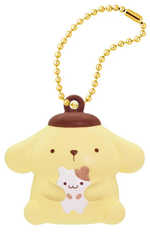 Pompompurin Petanko Flat Mascot Team Yellow Sanrio Gachapon Capsule Toy
