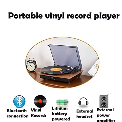 Tourne-Disque, Platine Vinyle Vintage à entraînement par Courroie à 3 Vitesses, Tourne-Disque phonographe avec Haut-Parleur stéréo intégré, entrée auxiliaire e - Les Beatles, Paul McCartney, John Lennon, RIngo Starr, George Harrison Tourne-Disque, Platine Vinyle Vintage à entraînement par Courroie à 3 Vitesses, Tourne-Disque phonographe avec Haut-Parleur stéréo intégré, entrée auxiliaire e – Image 3