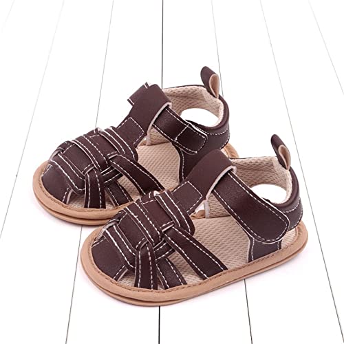 Baby Boy Sandals Closed Toe Squeaky Sandals For Toddler Boys Walking Shoes With Adjustable Strap Flexible Sole Shoes4
