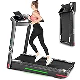 Inclinazione di 3-5°: questo tapis roulant con inclinazione di 3-5° conferisce all'allenamento una maggiore intensità. Portata massima 240 lbs. Questo tapis roulant è perfetto per jogging, camminata, corsa e allenamento cardio-cardio.