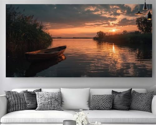 Lac Diamond Painting Adulte Grand Format pour décorer votre salon