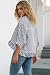 CHYRII Womens Summer Tops Dressy Casual Blouse Top Ruffled Short Sleeve Button Down Striped Shirt Black M