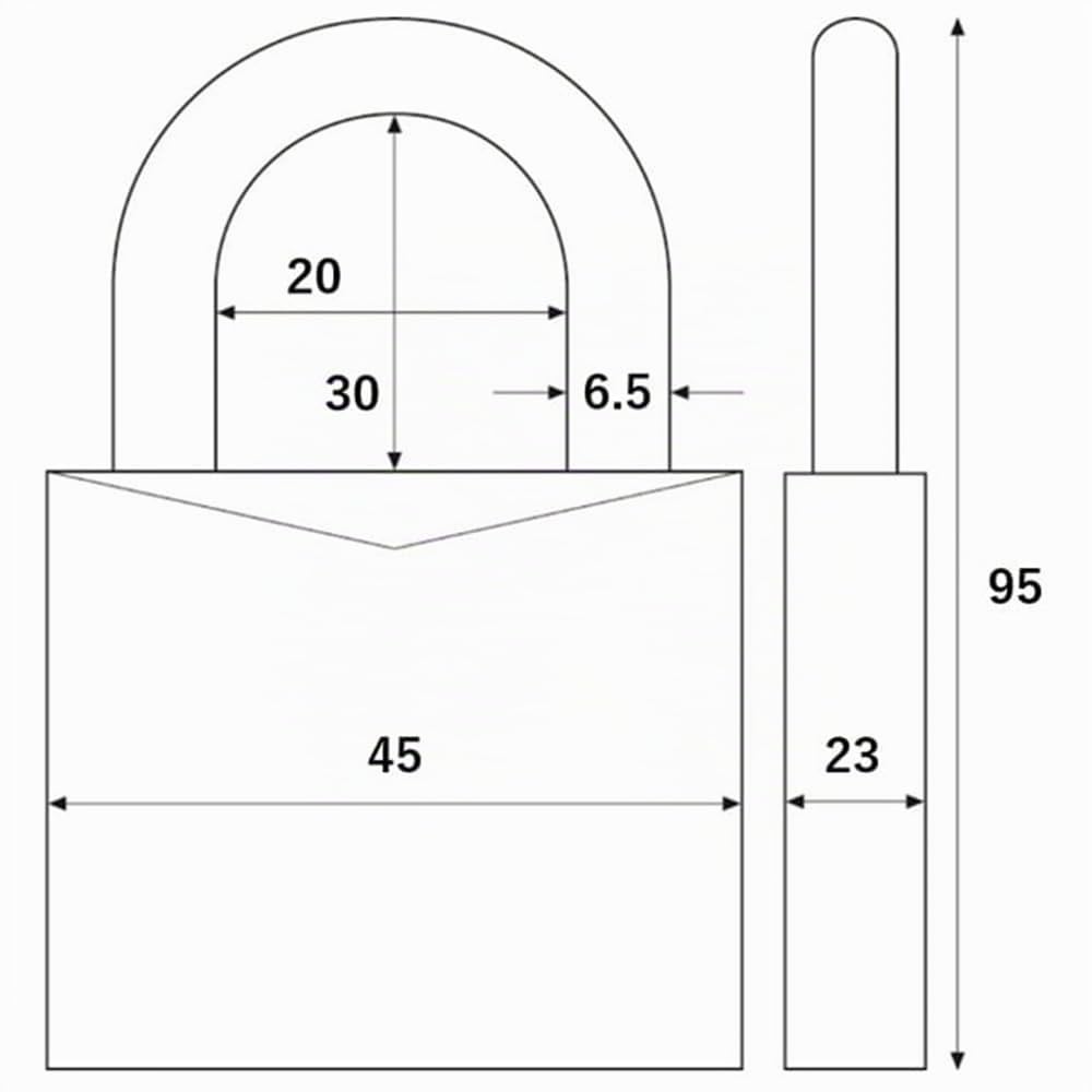 ABUS Touch 57/45 - lucchetto senza chiave, resistente alle intemperie - IP66 e IP68 - per palestra, ufficio, casa, giardino e molto altro ancora, argento, 45mm