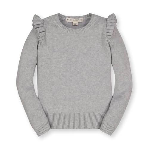 Image of Hope & Henry Girls' Long Sleeve Rib Knit Sweater Top