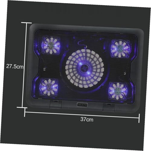 Plataforma de enfriamiento USB para laptop con 5 ventiladores miniatura 7