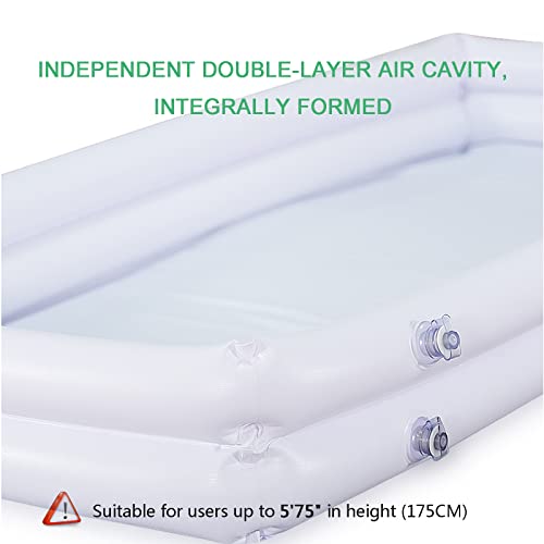 Payrfv Inflatable Bathtub, Adult Pvc Bathtub, Inflatable Bedside Shower Kit With Electric Air Pump And Water Bag, Wash Fullbody In Bed, Portable Bathtub For The Pregnant, Elderly, Disabled #TOP1