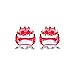 Power Stop Front S3122A Pair of High-Temp Red Powder Coated Calipers
