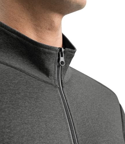 BASUDAM Jaqueta de corrida masculina leve, quente, casual, para treino, corrida, com bolsos com zípe