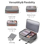 Bagsure Travel Backpack Carry On Backpack 42L Flight Approved, Expandable Laptop Backpack with Packing Cubes & Shoe Pocket, Water Resistant Luggage Backpack for Men Women, TSA Approved, Large Backpack - Image 3