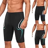 Short De Bain Homme Piscine, Maillot De Bain Homme Boxer Long Respirant à Séchage Rapide...