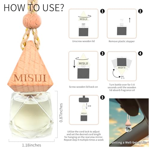 Image of Hanging Car Air Freshener-Cologne,Long Lasting Fragrance Car Scents,Car Decorations