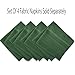 Newbridge Hunter Green Satin Stripe Fabric Tablecloth, 60 x 120 Inch Rectangle, Elegant Woven Stripe, Wrinkle Resistant Reusable Polyester Table Cover