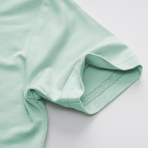 Image of BABY 2T-10Y Toddler Kids Girls Boys Soft Comfy 2pcs Set Short Sleeve Shirts and Pants Sets
