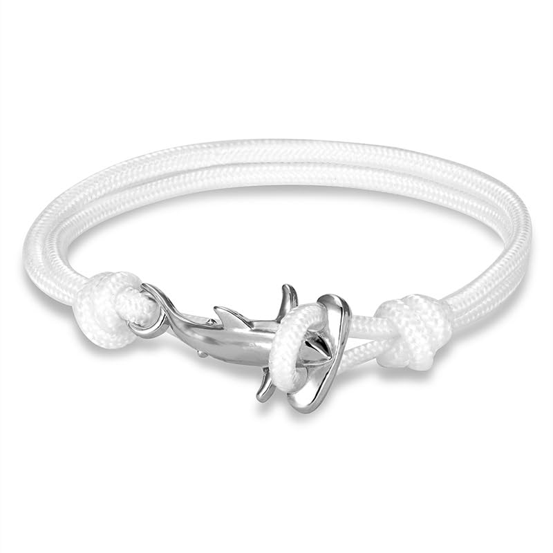 DATOA Hammerhead Sharks Bracelet Minimalist Nautical Parachute Cord Bracelet for Women Unisex2