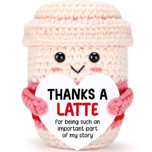 Nurse Week Gifts for Women Female Nurse Appreciation Practitioner RN Nurses Gift 2026 Nursing School Graduation Gifts for Student Preceptor Handmade Crochet Pink Coffee Mug for Mom Sister Friend