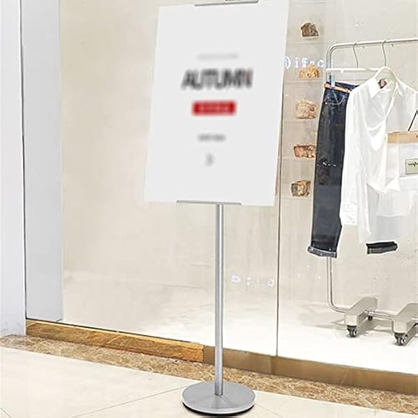 Heavy Duty Display-Ezel, In Hoogte Verstelbaar Van 136 Cm Tot 160 Cm Posterstandaard, Draagbare Vloer-Ezel Voor Het Weergeven Van Bruiloftstekens, Menu'S En Foto'S (Afmetingen: 28 * 28 * 136-160 Cm,