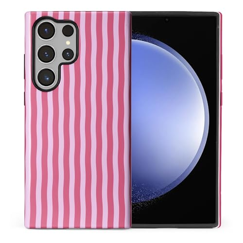 Coque Samsung S24 Ultra HL2 hybride double couche à rayures